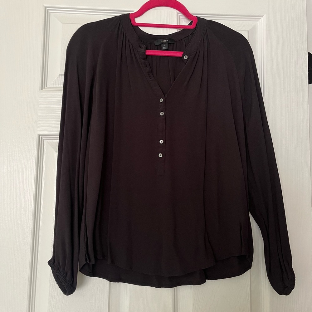 J. Crew button v neck blouse